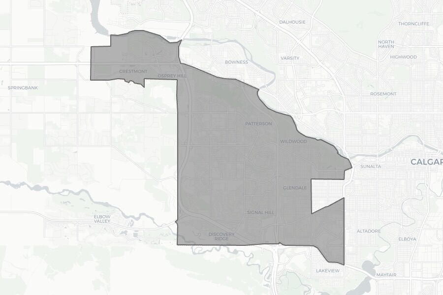 Calgary Signal Hill 2025 federal election riding boundaries map